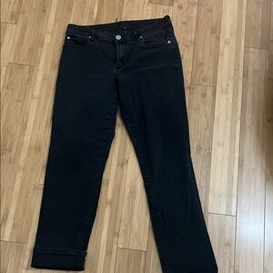 Kut from the Kloth Black Straight Leg Jeans